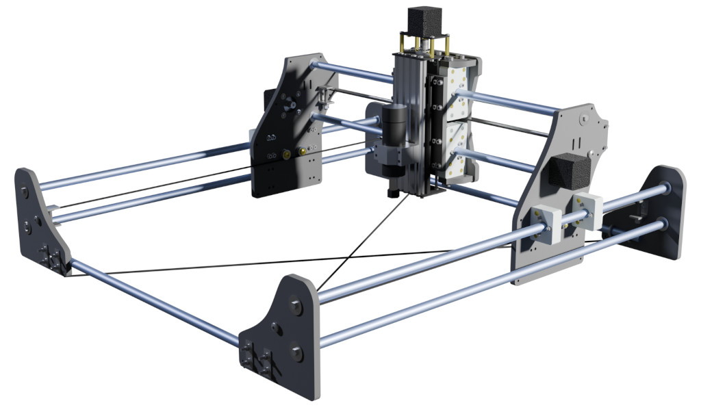 Budget CNC Model 4 3D Rendering.