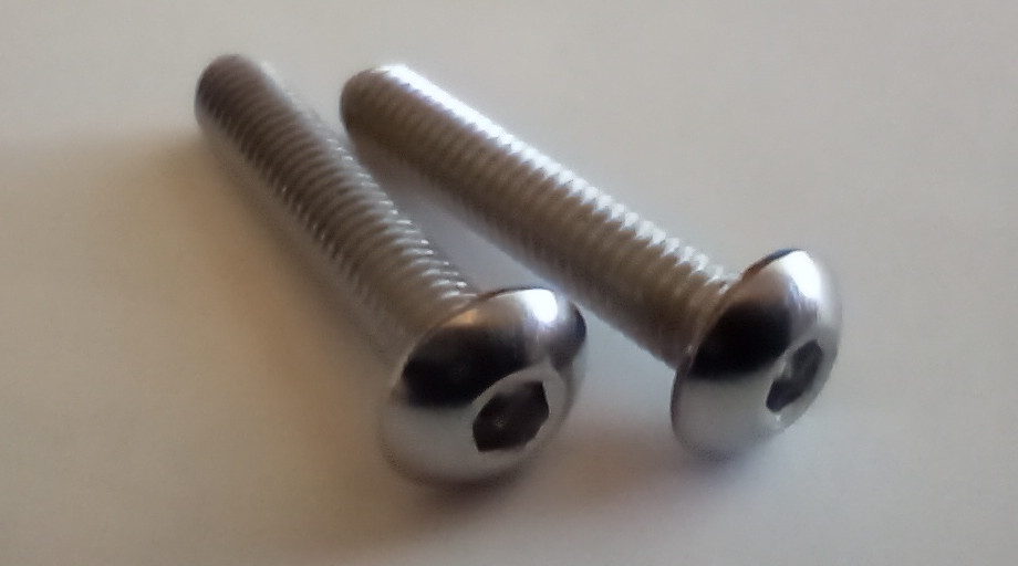 Two M5 x 25mm button head screws.