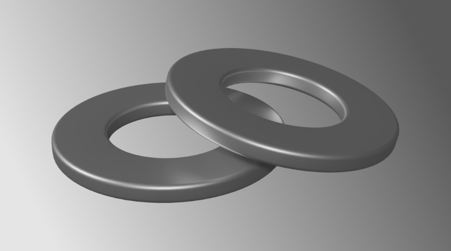 Two M5 x 10mm OD washers.