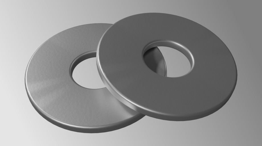 Two M8 x 24mm OD washers.